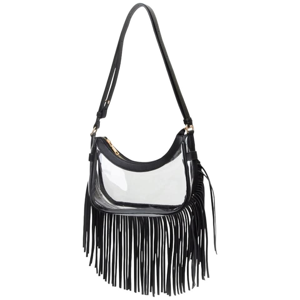 Midnight Glimmer Fringe Bag