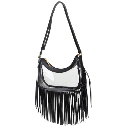 Midnight Glimmer Fringe Bag