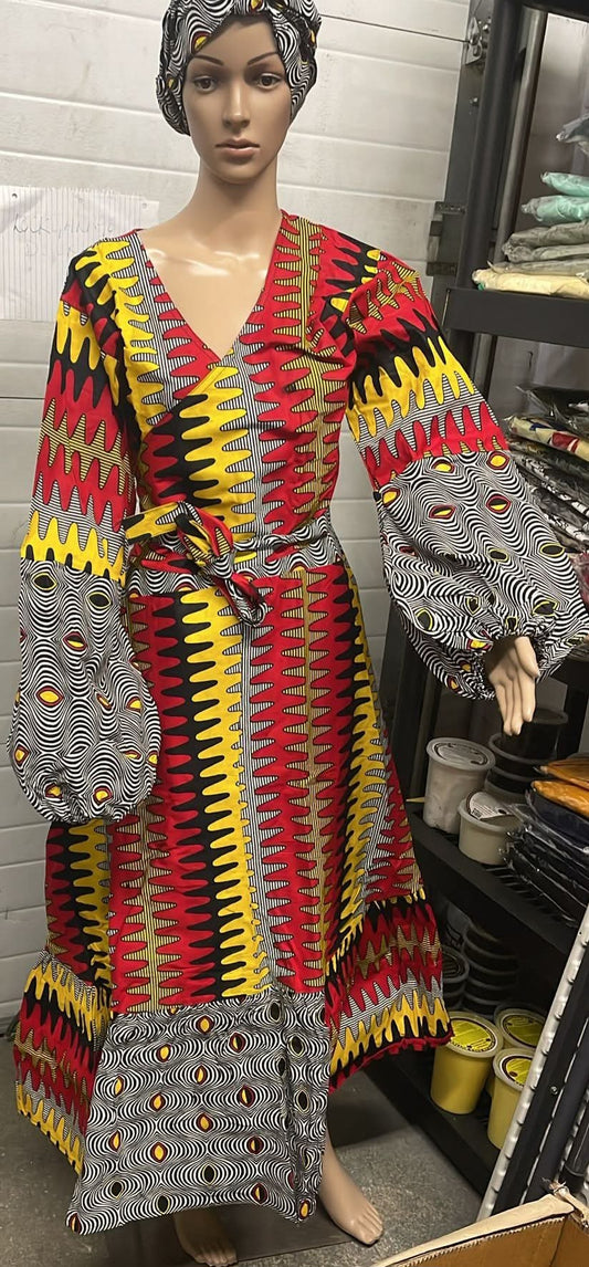 African Wrap Dress