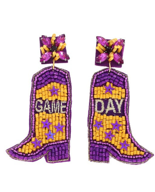 Game Day Boots Earrings