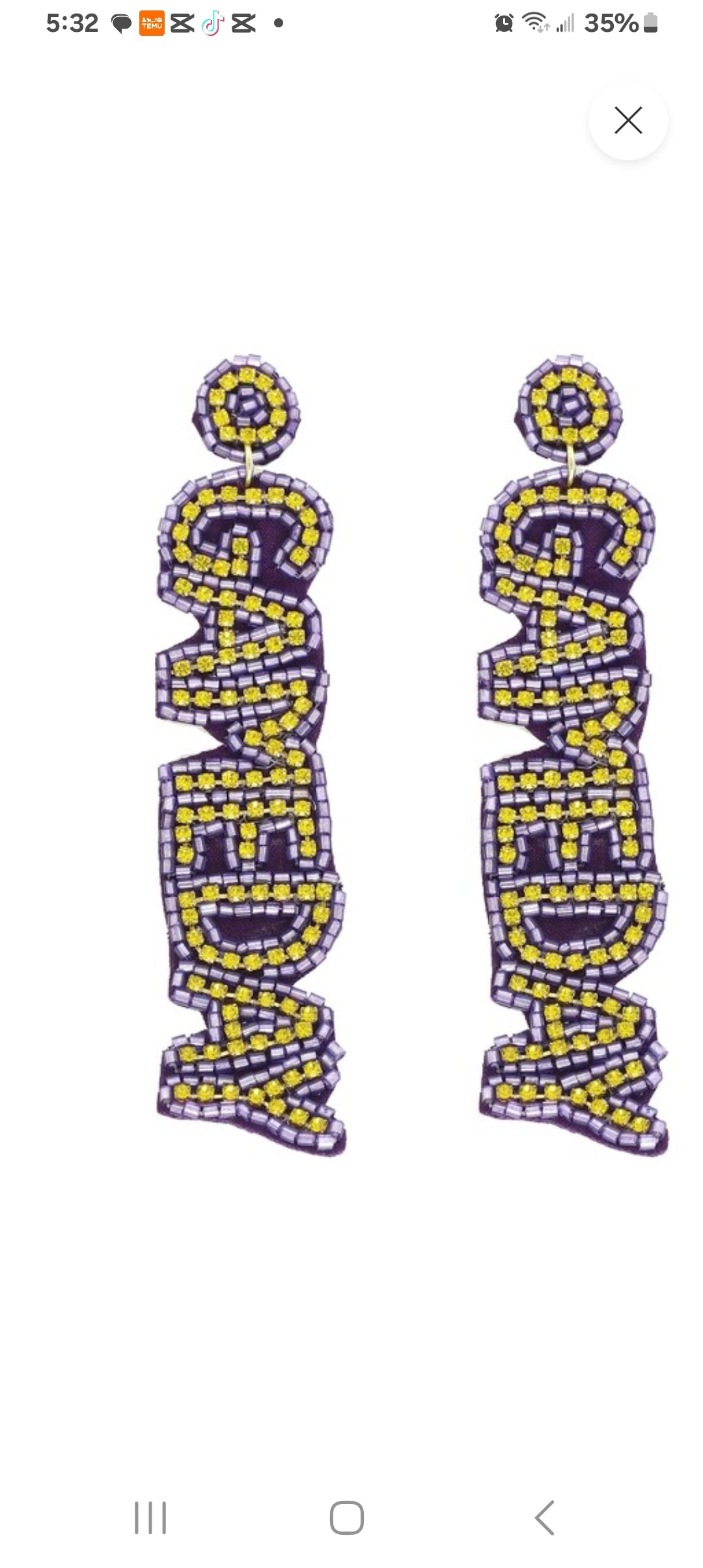 Game Day Earrings